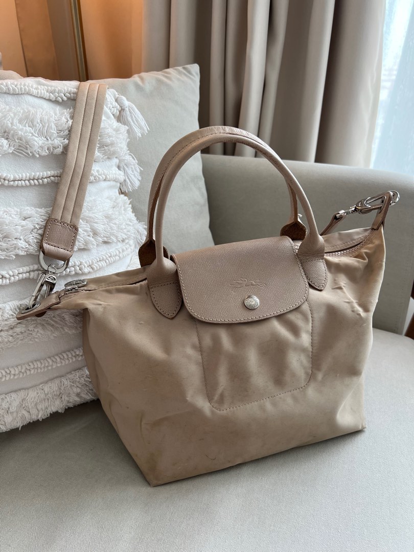 Longchamp Le Pliage Neo in Beige Small Luxury Bags Wallets on Carousell