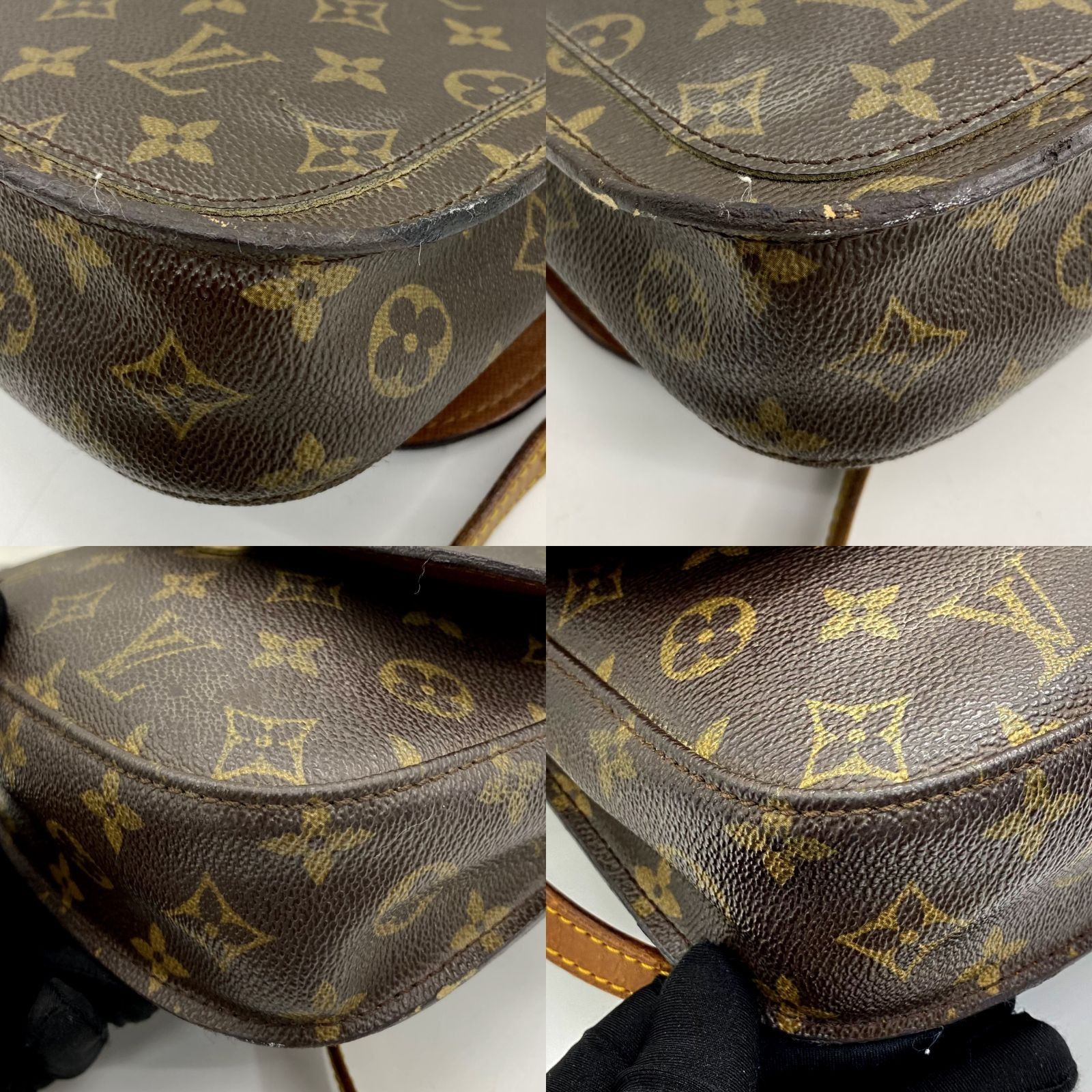 AUTHENTIC LOUIS VUITTON Monogram Saint Cloud MM M51243 Shoulder