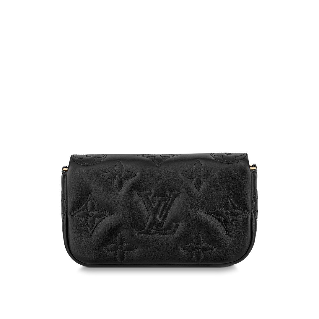 Louis Vuitton LV Bubblegram wallet on strap new Black Leather ref.518337 -  Joli Closet