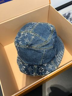 Louis Vuitton Mens Wide-brimmed Hats 2023-24FW, Blue, 62 (Stock Confirmation Required)