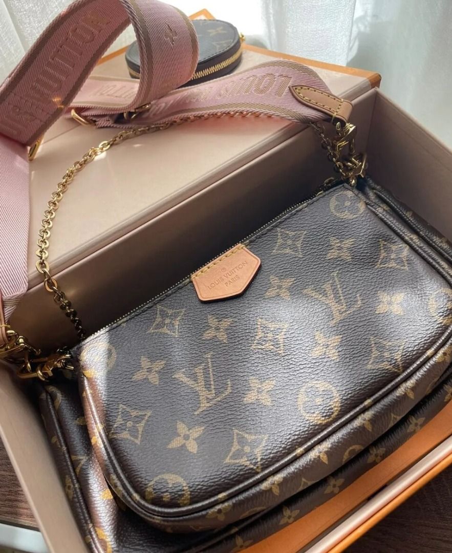 Louis vuitton multi pochette pink shop