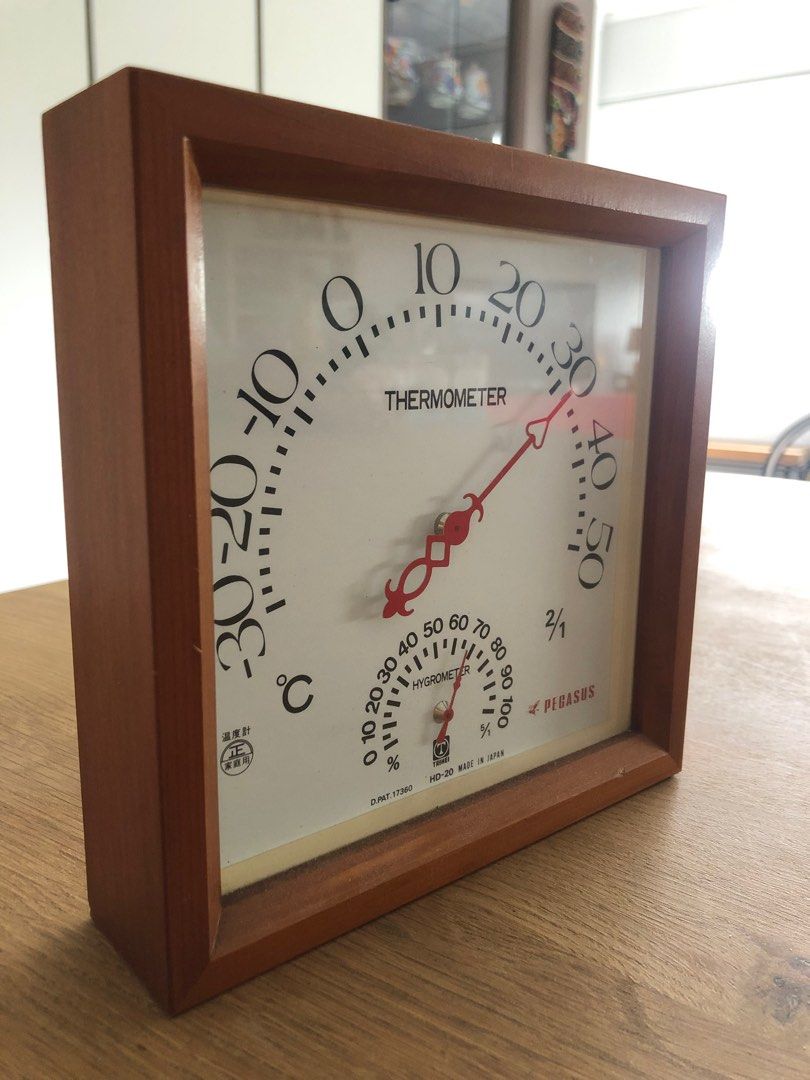 Thermometer & Hygrometer Vintage (Made In Japan), Hobbies & Toys
