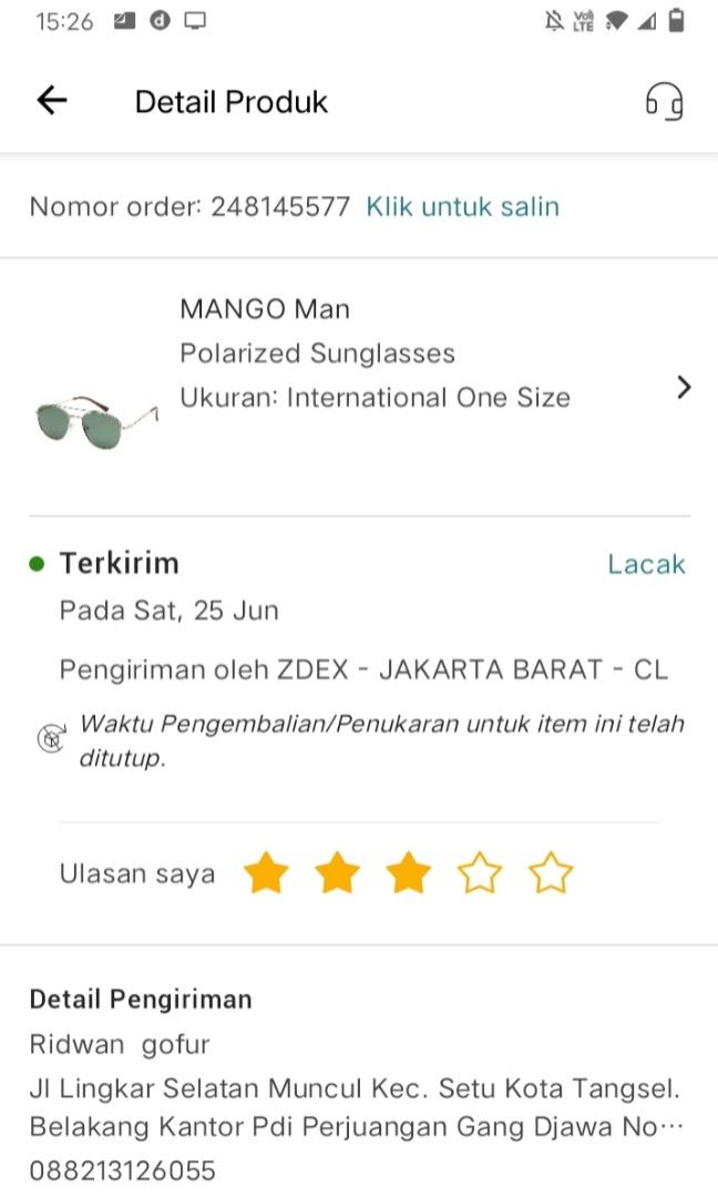 Mango man sunglasses polarized, Fesyen Pria, Aksesoris, Kacamata