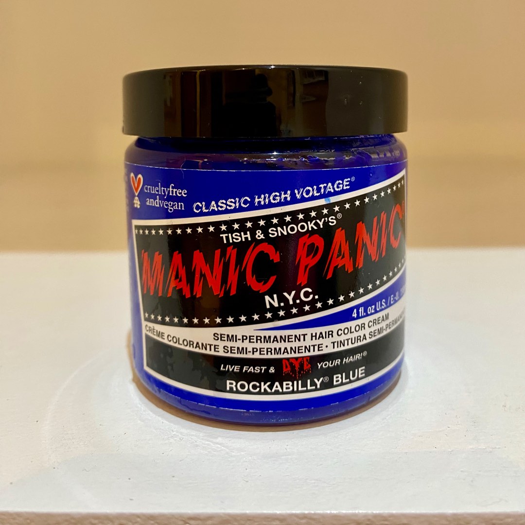 Manic Panic Rockabilly Blue hair dye | emo nana scene y2k goth grunge ...