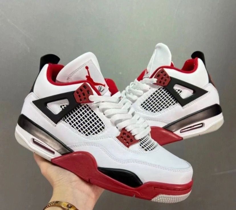 Men s Jordan 4 Fire Red Luxury Sneakers Footwear on Carousell