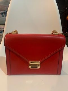 Michael Kors Whitney Red Small Authentic