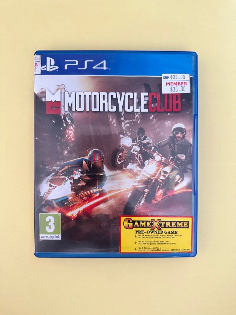 Motorcycle Club PS4 game, Video Gaming, Video Games, PlayStation on  Carousell
