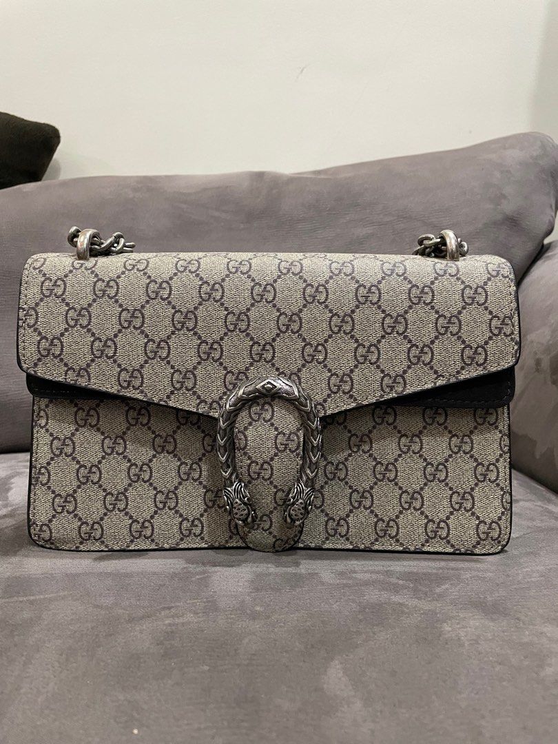 NEW. AUTHENTIC. GUCCI Dionysus (Category: Luxury Bags & Wallets) located in Iligan City. Submitted by declutter_er101 (Listing ID 1227182919, Image 1). Description: ‼️LIKE NEW. ZERO FLAWS‼️ GUCCI DIONYSUS SLING BAG in Medium Comes with dust bag only .