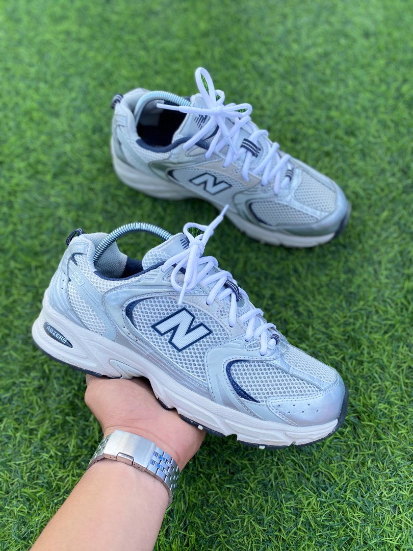New Balance 530 White Silver, Men's Fashion, Footwear, Sneakers on
