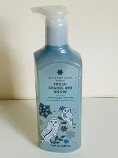 NEW! BATH & BODY WORKS CLEANSING GEL HANDSOAP HAND SOAP - FRESH SPARKLING SNOW