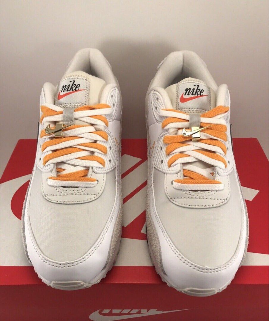 Nike Air Max 90 SE White Light Bone Gold US 7 DA8709 100