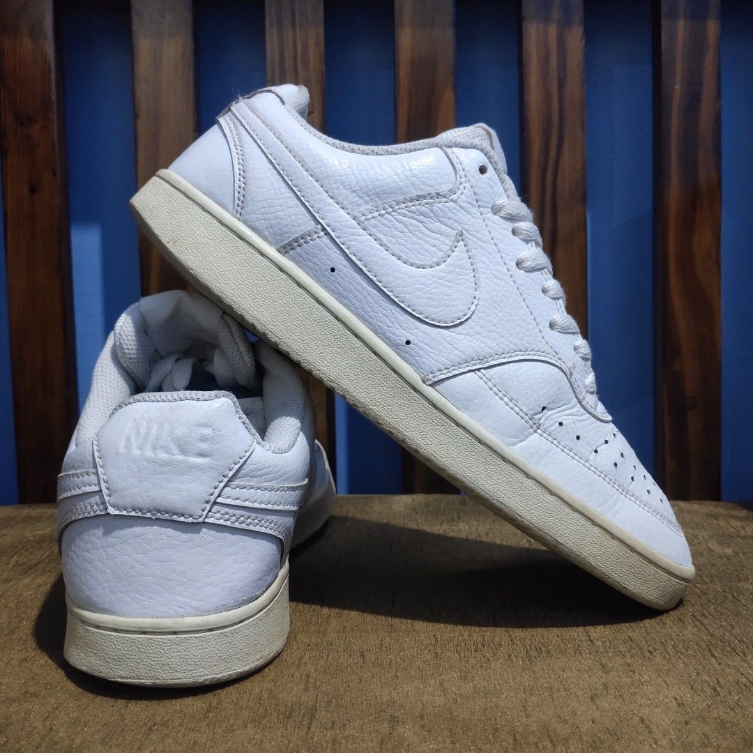 Nike Court Vision Triple White ORIGINAL Fesyen Pria Sepatu Sneakers