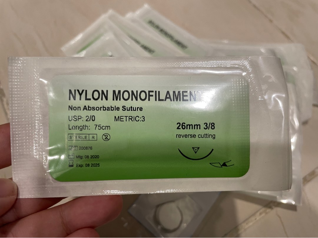Nylon Suture, Health & Nutrition, Medical Supplies & Tools on Carousell