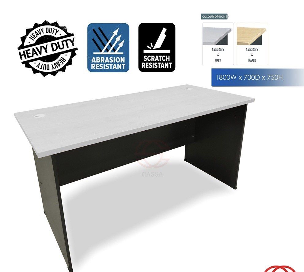 Office table (6 ft) Grey colour, Furniture & Home Living, Furniture