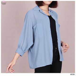 OH Fashion Maudy Shirt Kemeja Polos #6366 / outer oversize / outer betwing / shirt oversize