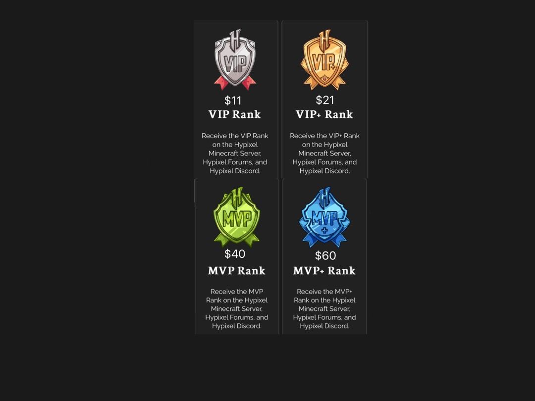 [ON SALE] Hypixel Ranks, Hypixel skyblock ranks, Video Gaming, Gaming