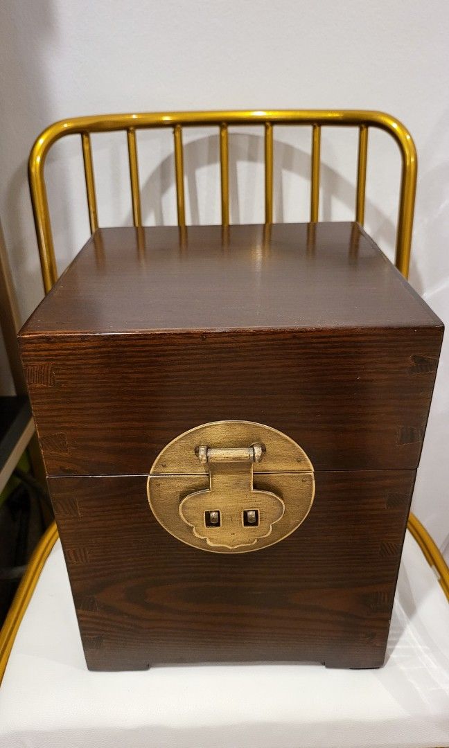 Oriental storage box (genuine camphor wood), Furniture & Home Living ...