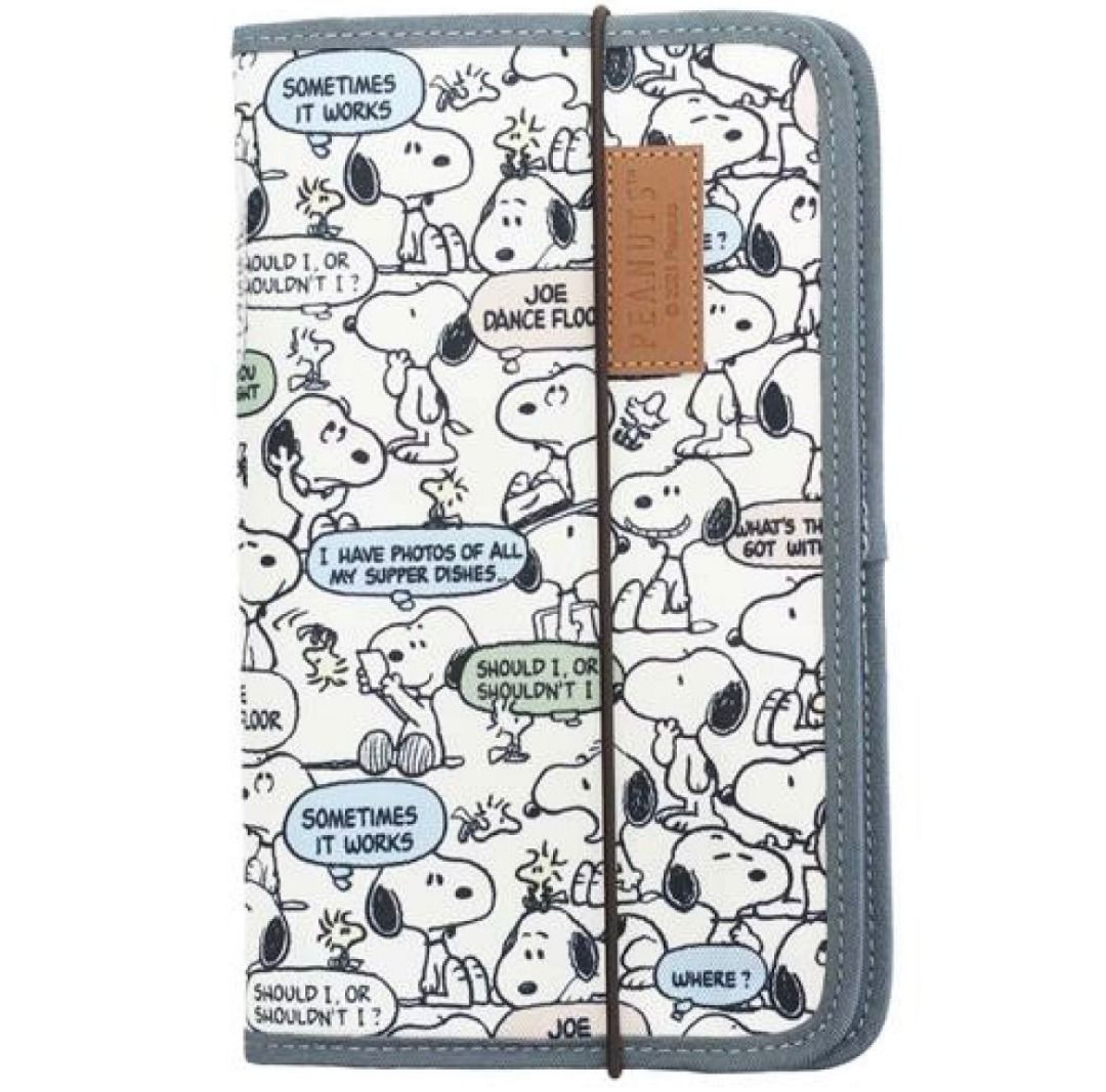 Original Peanuts Snoopy Japan Blue A6 Size Accordion Expandable File ...