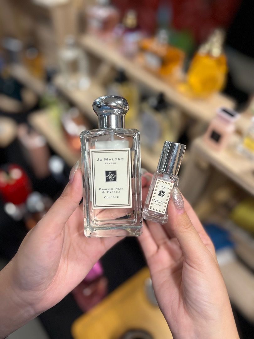 Original Set JO MALONE LONDON English Pear Freesia Cologne 100ml 10ml
