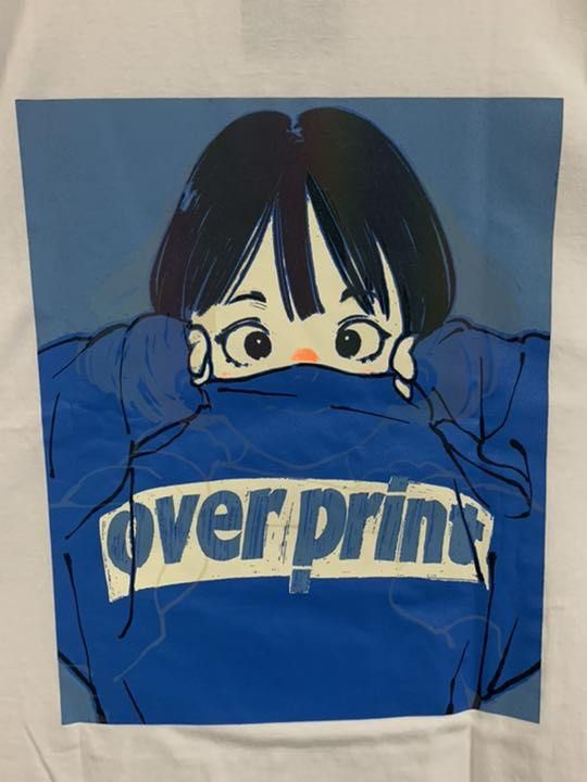 Overprint POP ART ver3 反光短袖Tee L碼, 女裝, 上衣, T-shirt