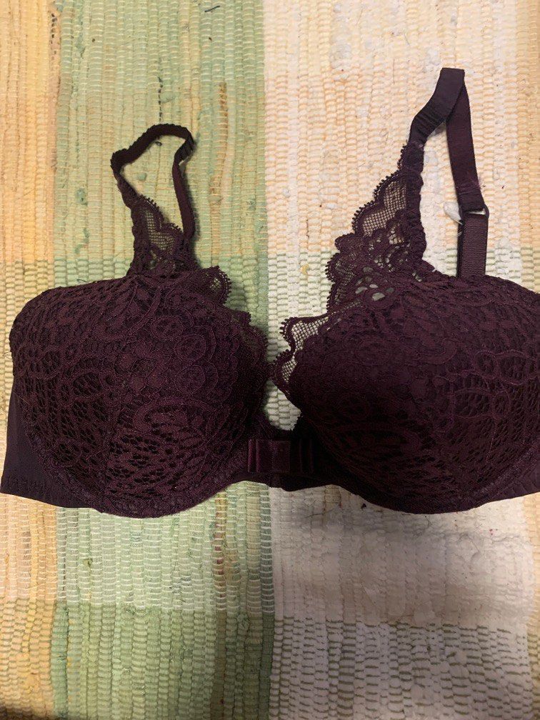 padded thick push up laced UW bra size 90B or 75B or 34B, Women's Fashion,  Undergarments & Loungewear on Carousell