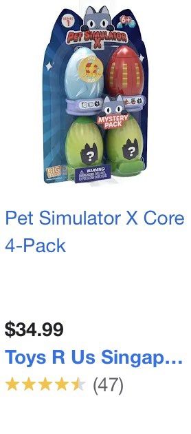 Pet Simulator X Core 4-Pack  ToysRUs Taiwan Official Website