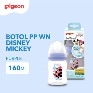 Pigeon Wide Neck PP Bottle Soft Touch Disney Minnie 160mL Botol Susu