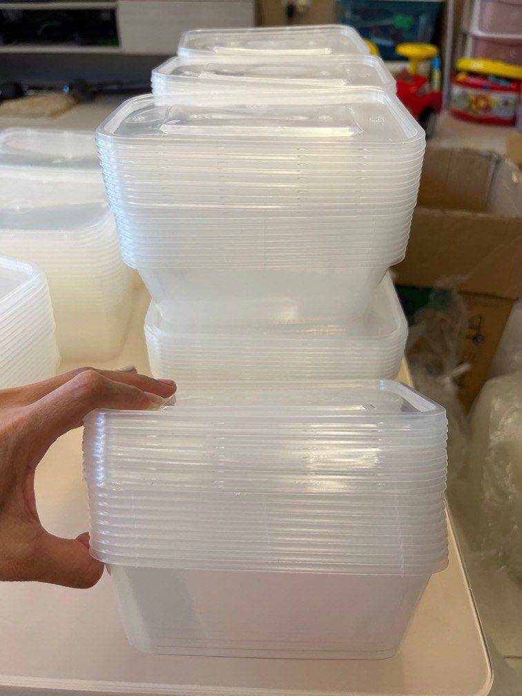 Plastic containers Volume 750ml, Furniture & Home Living, Kitchenware