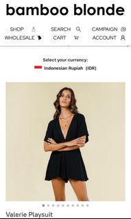 Playsuit bamboo blonde black