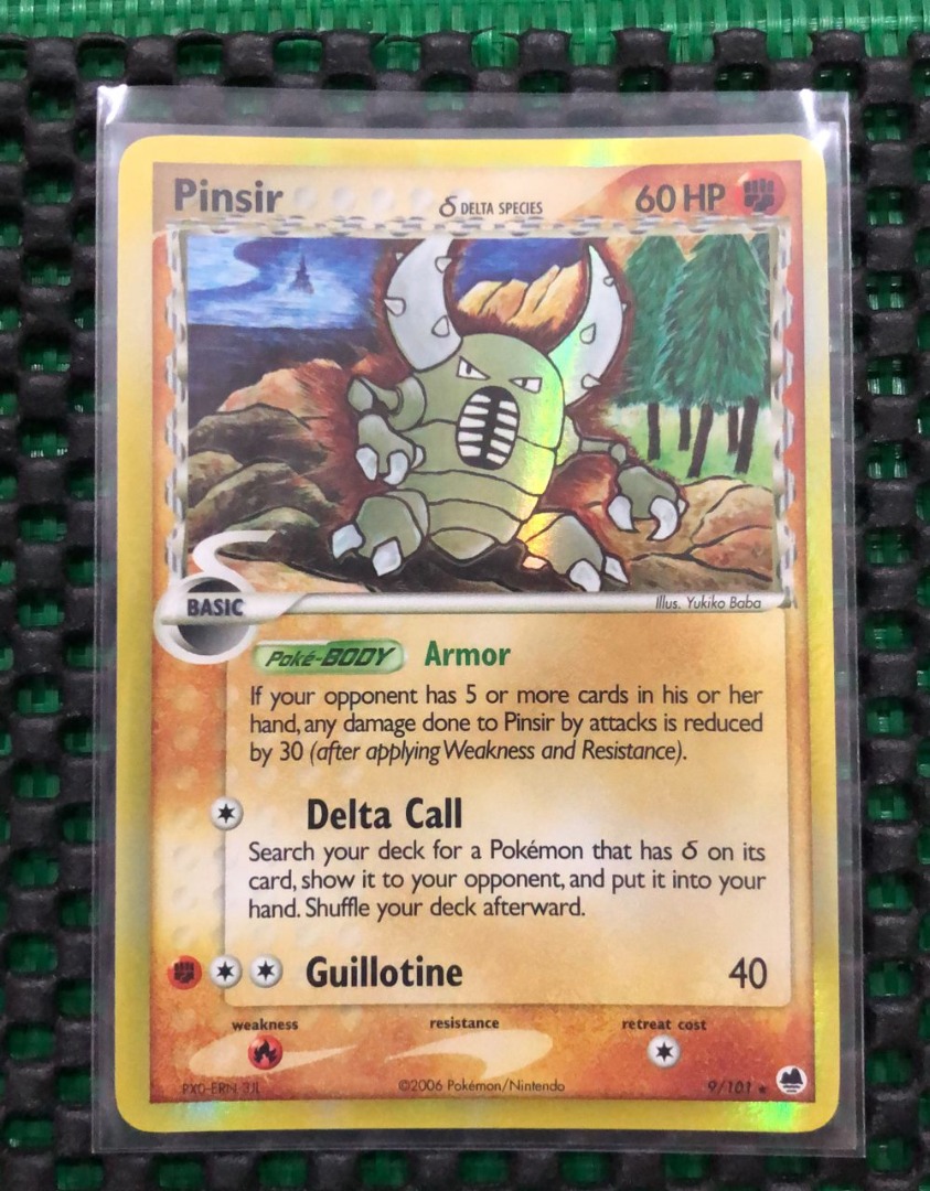 Pokemon Pinsir 9/101 Holo Rare, Hobbies & Toys, Toys & Games on Carousell
