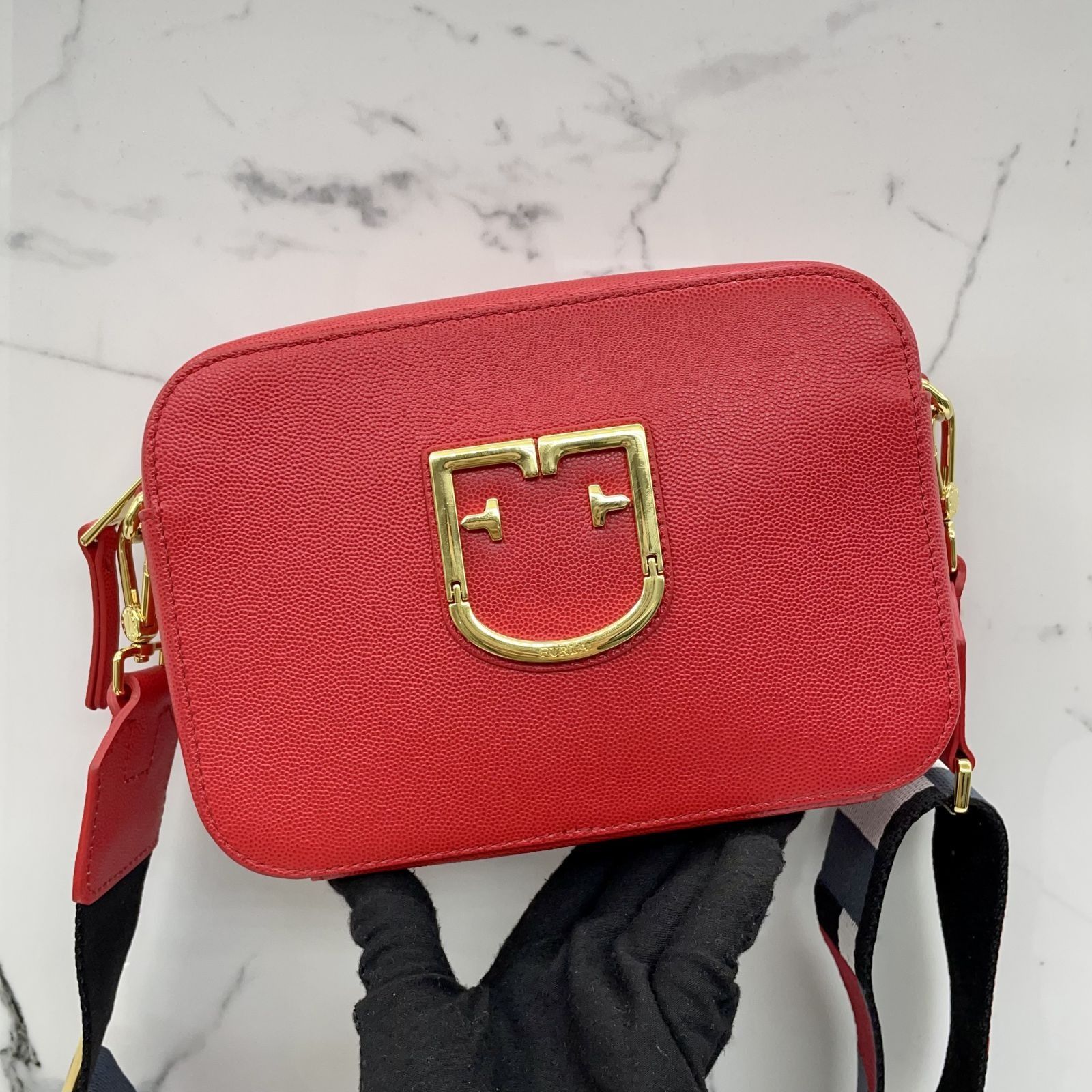 Furla red crossbody bag outlet