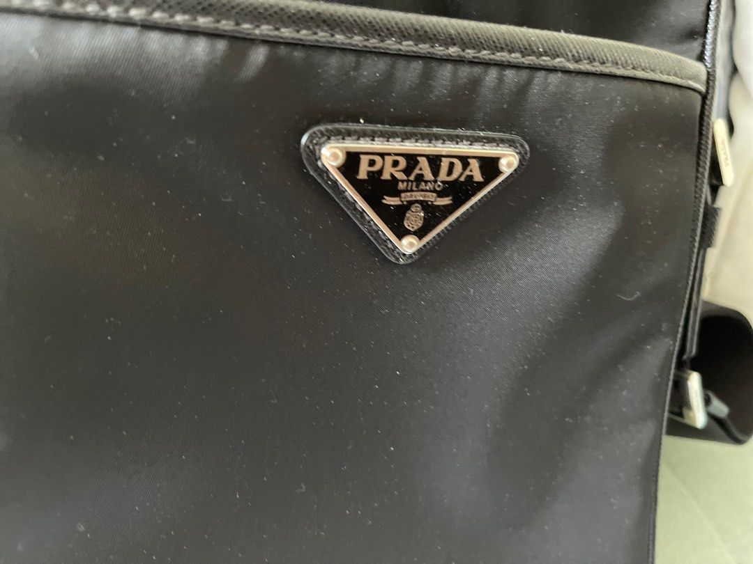 Prada Crossbody Mens Bag (Category: Luxury Bags & Wallets) located in Manila. Submitted by flojo1220 (Listing ID 1227116408, Image 3). Description: On Hand Item Pre owned Authentic Prada Tessuto Bandoliera 2VH112 Crossbody Bag Mint condition No issues whatsoever Php 105,000 Complete inclusions.