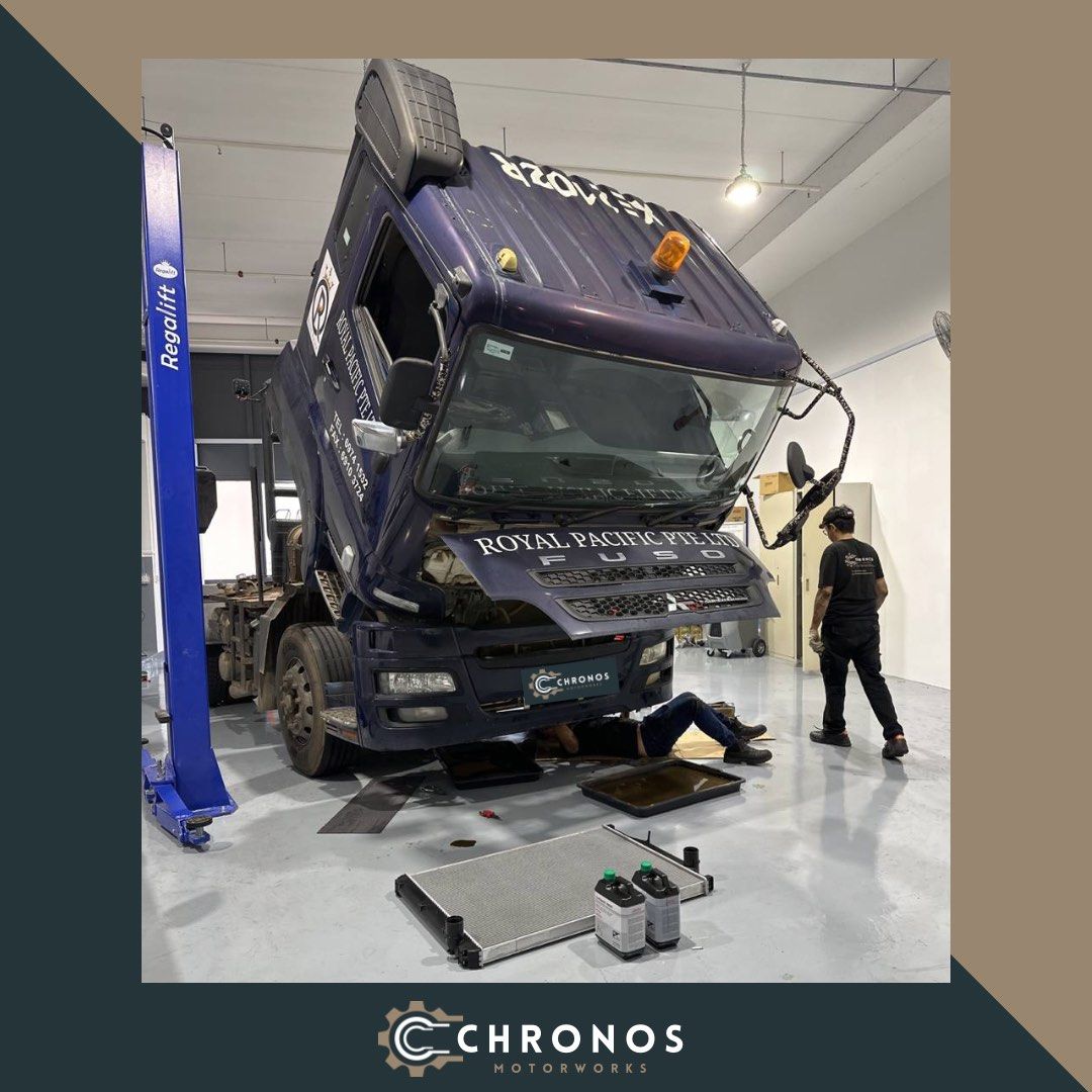 Prime mover Radiator leaking and change water pump belting, Car