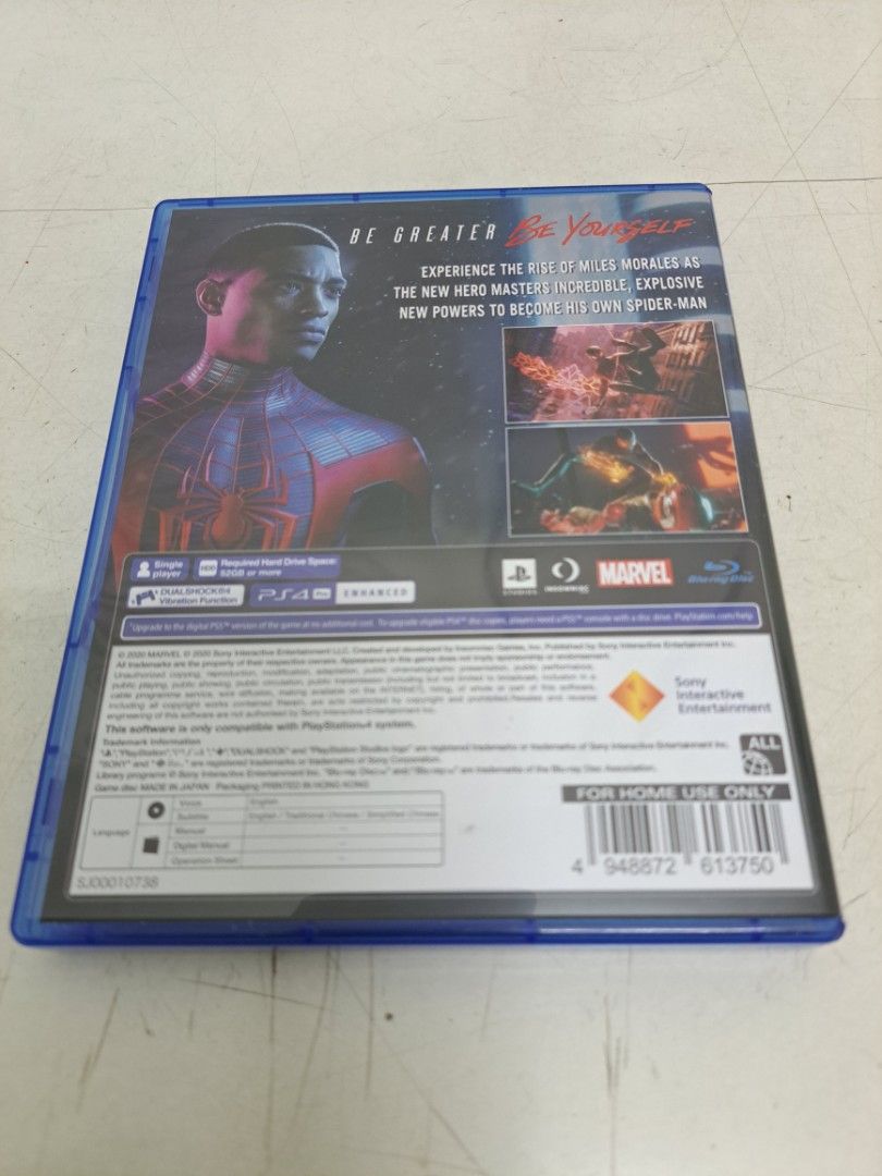 PS4 *Used* Spiderman SpiderMan Miles Morales (Eng/Chi) R3, Video