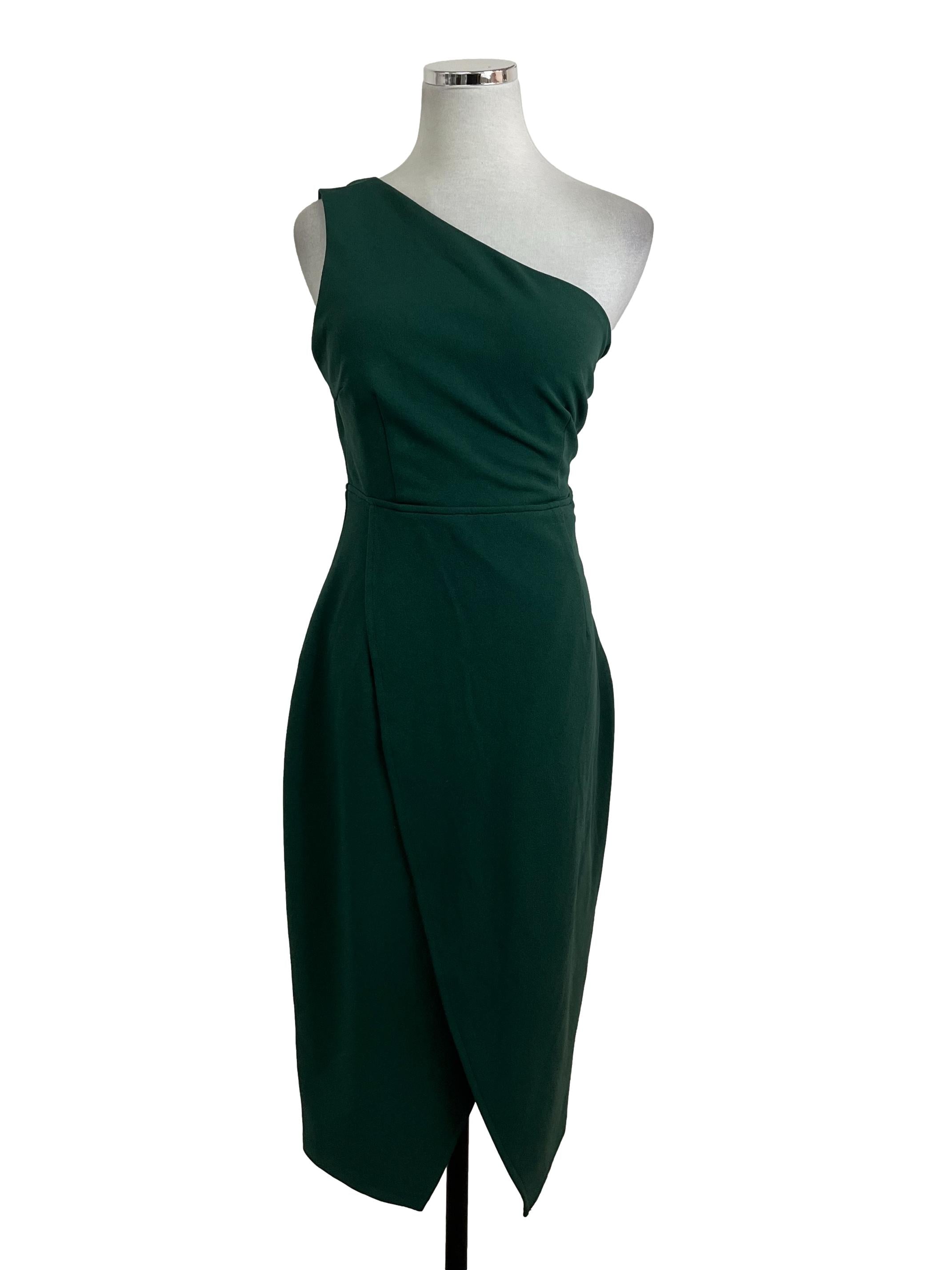 Purpur Dark Green Toga Midi Dress, Women's Fashion, Dresses & Sets ...