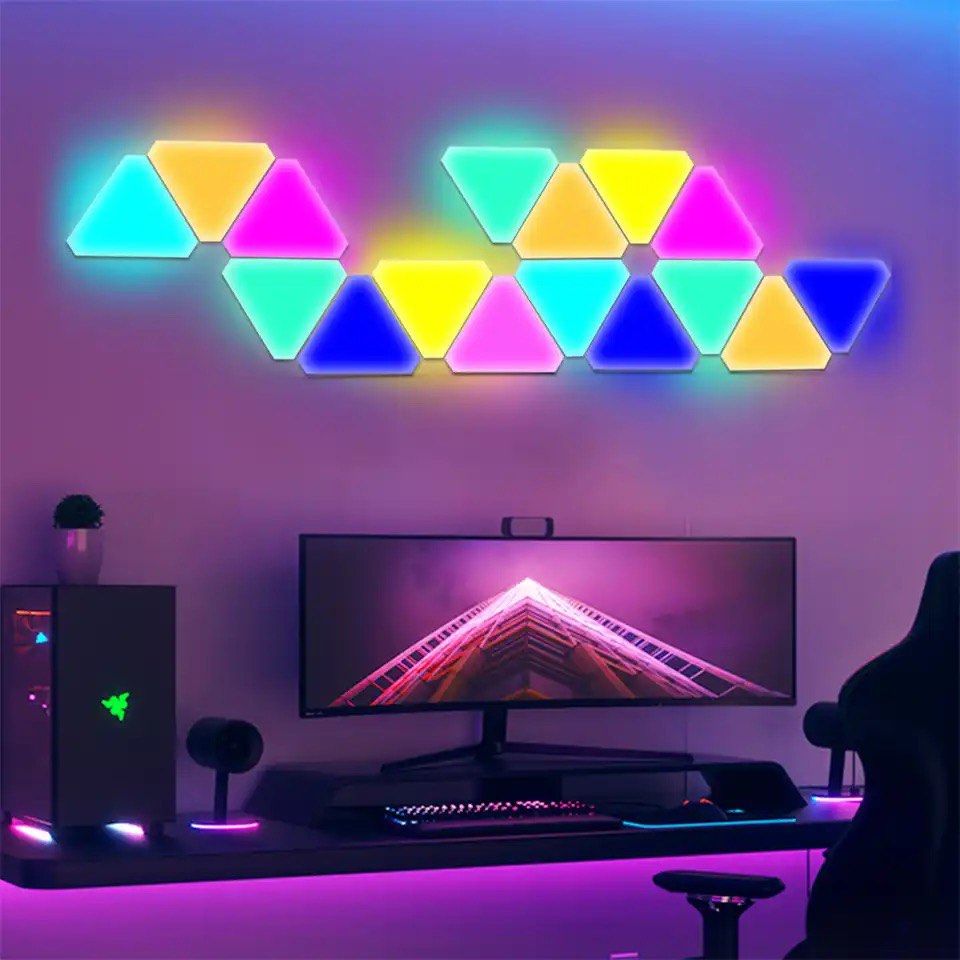 Rgb triangle sales wall light