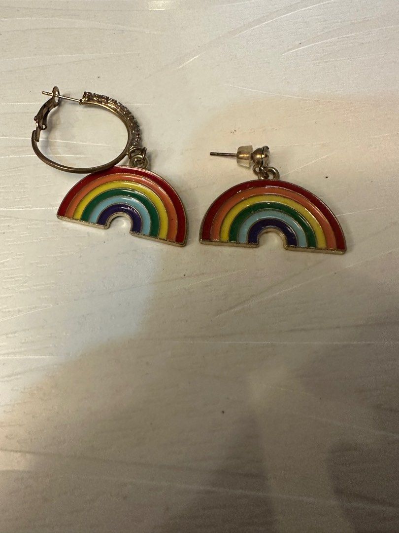 Rainbow earrings new arrivals