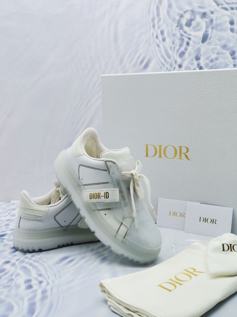 RAYA SALE BRAND NEW CHRISTIAN DIOR ID LEATHER SNEAKERS SIZE 36