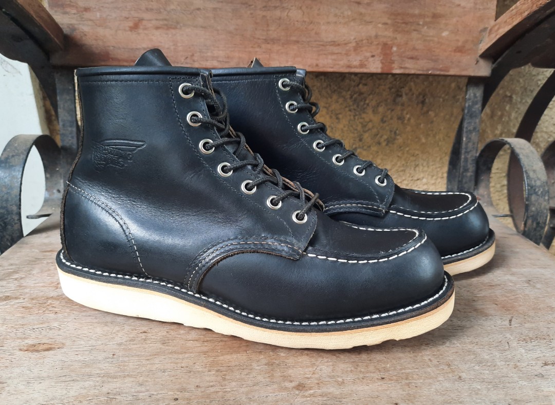 Red Wing 9075 Black Moc Toe Redwing on Carousell