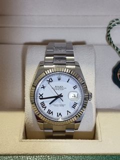 Rolex Datejust 41 white Roman