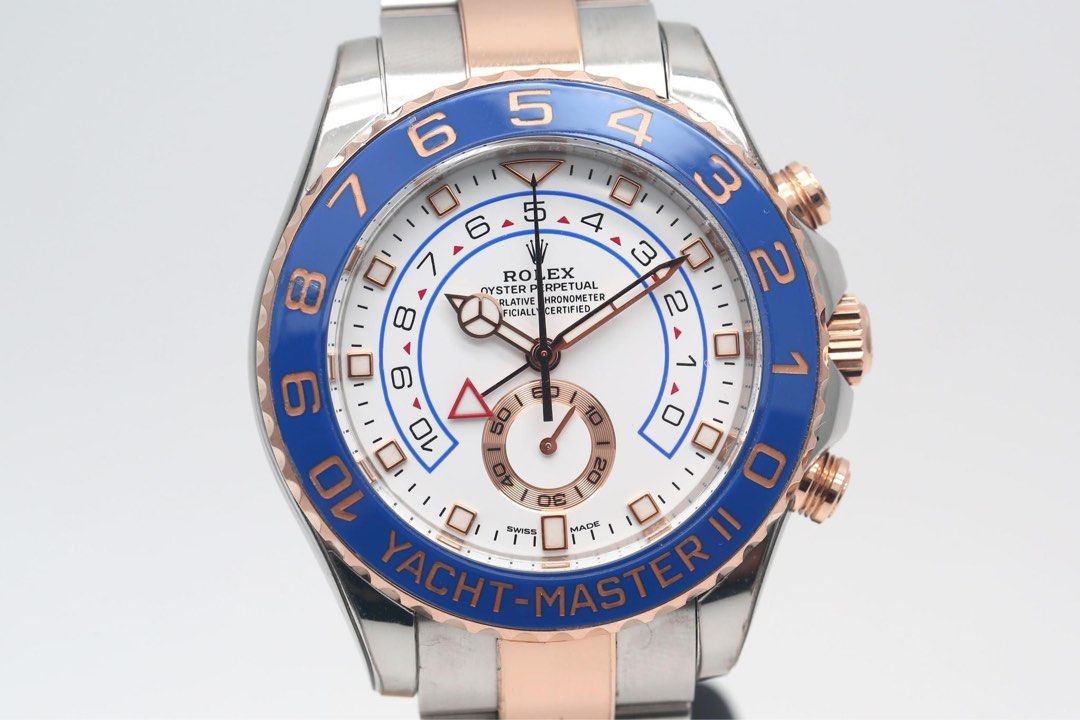 ROLEX YACHT MASTER II Oyster 44 mm Rose Gold Luxury Watches on
