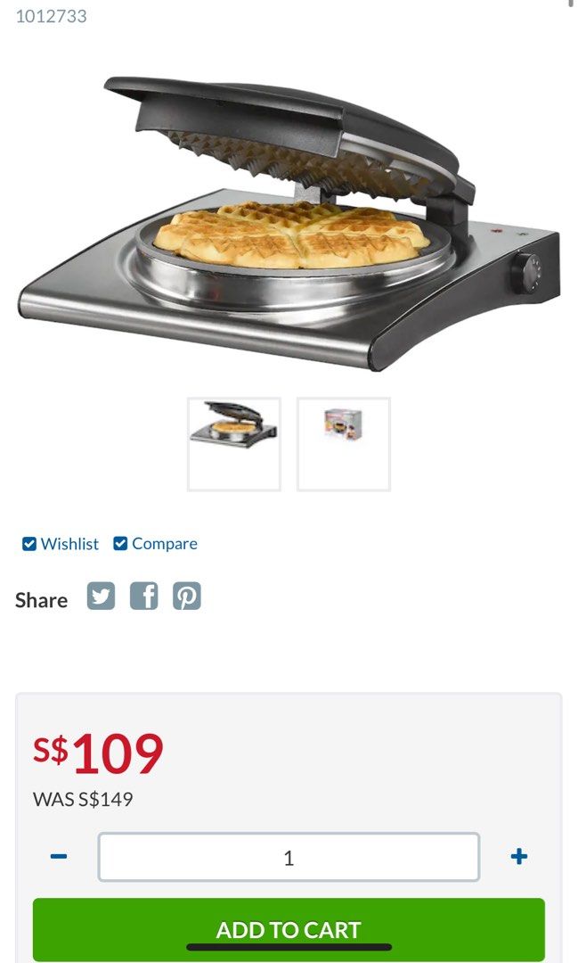 Rommelsbacher waffle maker, TV & Home Appliances, Kitchen Appliances, Cookers on Carousell
