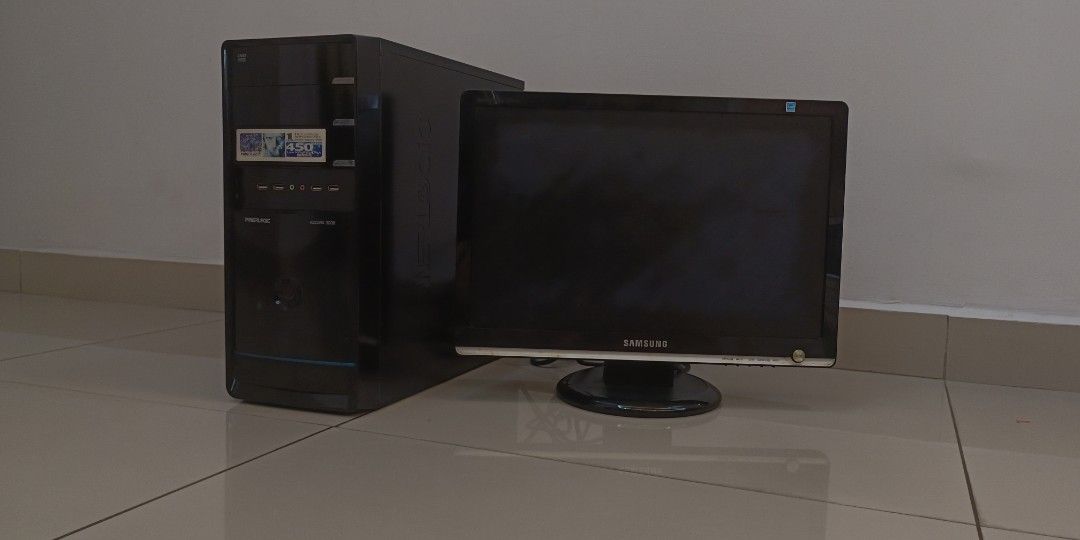 Samsung SyncMaster 931BW monitor (19') & Power Logic Azzura ATX3000 CPU ...