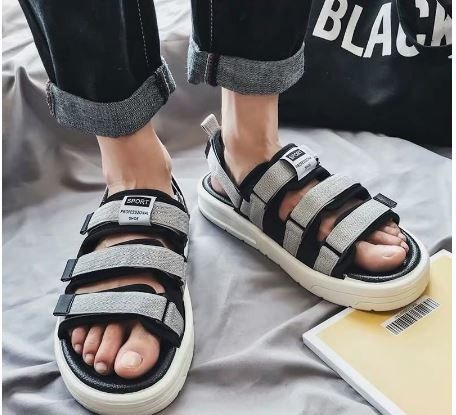 Velcro discount fashion sandals
