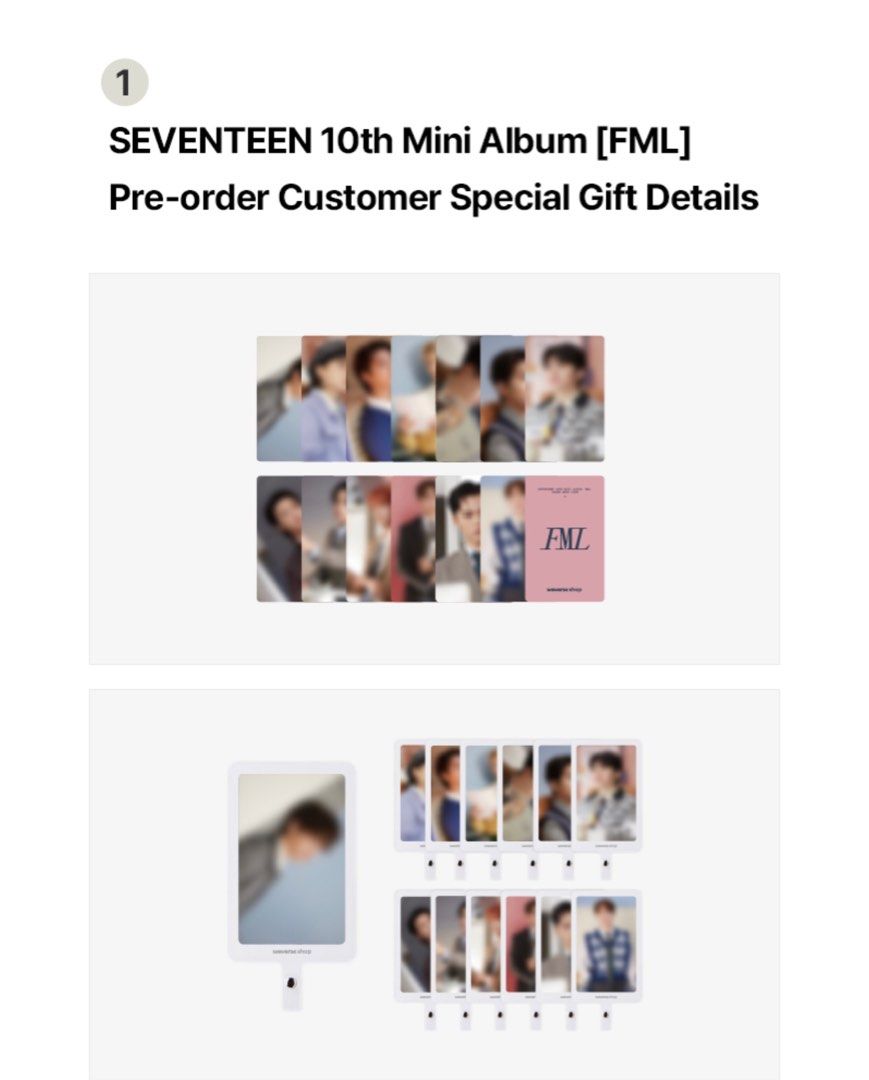 全3色/黒/赤/ベージュ seventeen fml トレカ ウォヌ weverse global