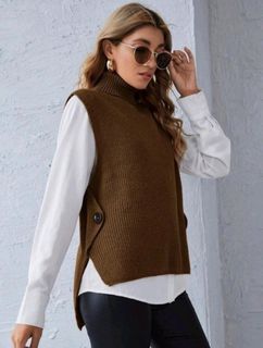 Shein Turtleneck Top Vest