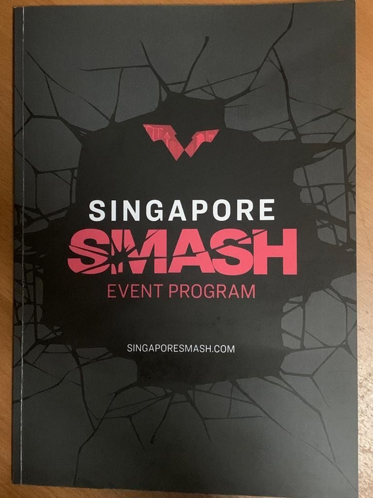 Singapore Smash 2023 event programme booklet (Limited Edition), Sports Equipment, Sports & Games