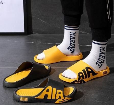 Slippers Mens 2022 Summer New Casual Letter Beach Flip Flops Male Fashion Designer Shoes Indoor Men Bathroom
