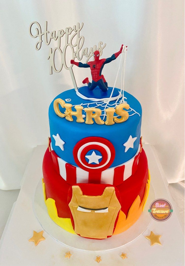 Iron shop spiderman cake