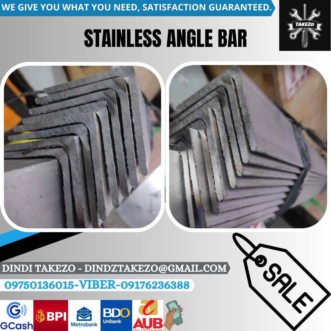 Stainless Angle Bar, Commercial & Industrial, Industrial Equipment on